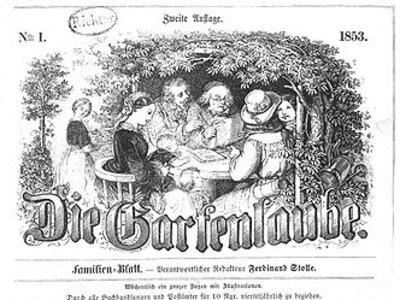 Titelblatt des ersten Heftes der Gartenlaube 1853