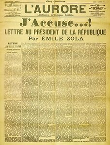 L’Aurore du 13 janvier 1898