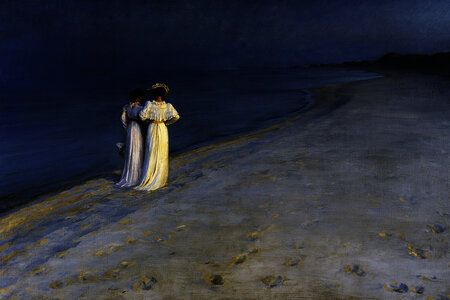 Summer Evening on Skagen's Southern Beach 